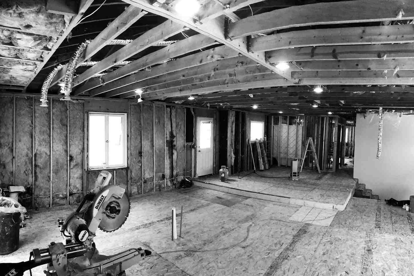 Spacious new home addition by Grand Rapids Contracting in Grand Rapids, MI.